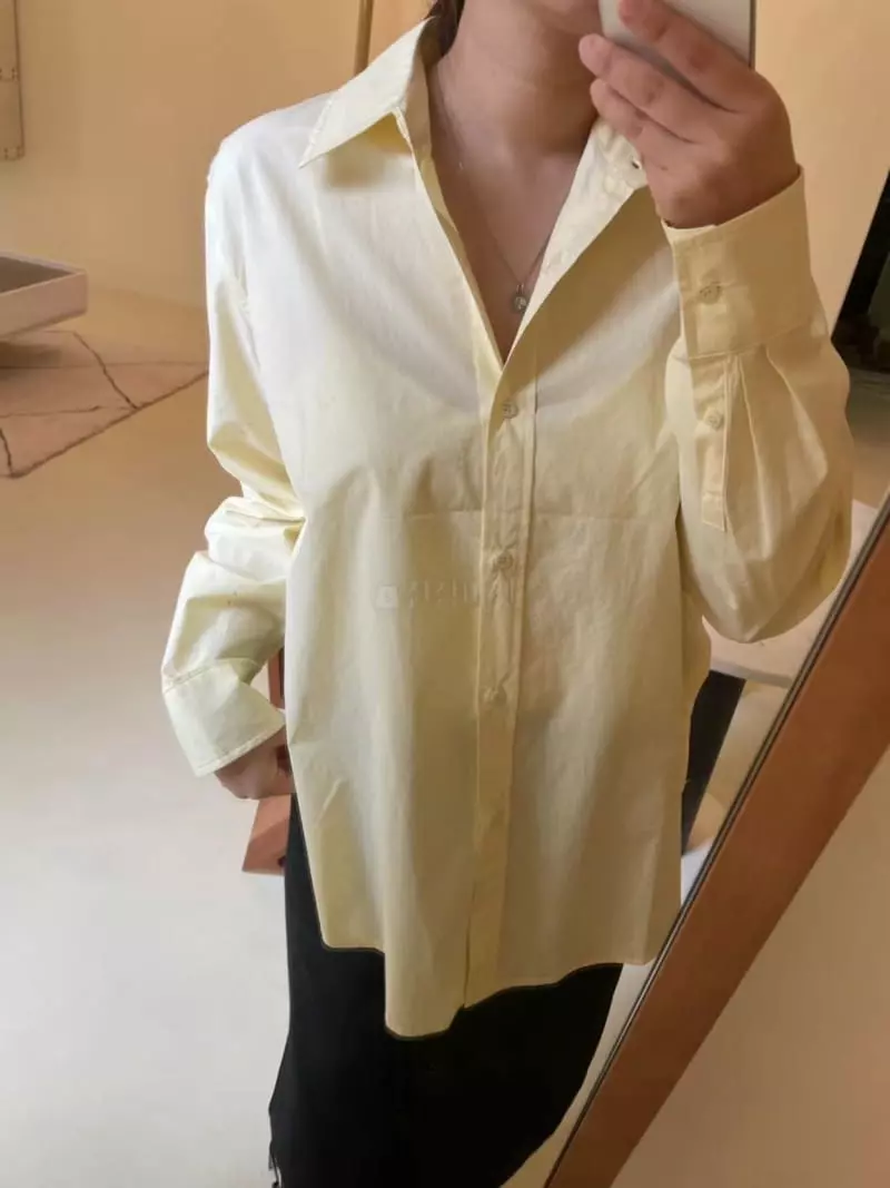 Talktalk - Korean Women Fashion - #momslook - Cotton Shirts - 3