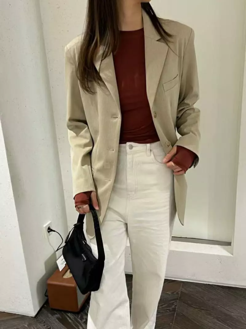 Talktalk - Korean Women Fashion - #momslook - Classic Wool Jacket - 3