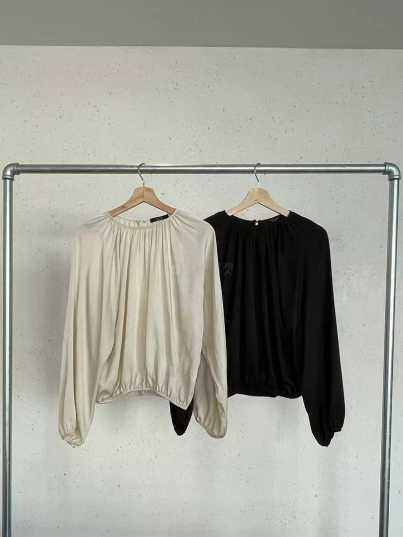 Talktalk - Korean Women Fashion - #womensfashion - Bird Shirring Blouse - 4