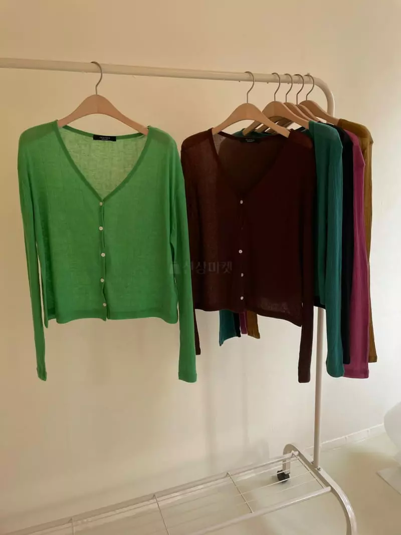 Talktalk - Korean Women Fashion - #restrostyle - Almond Cardigan - 4