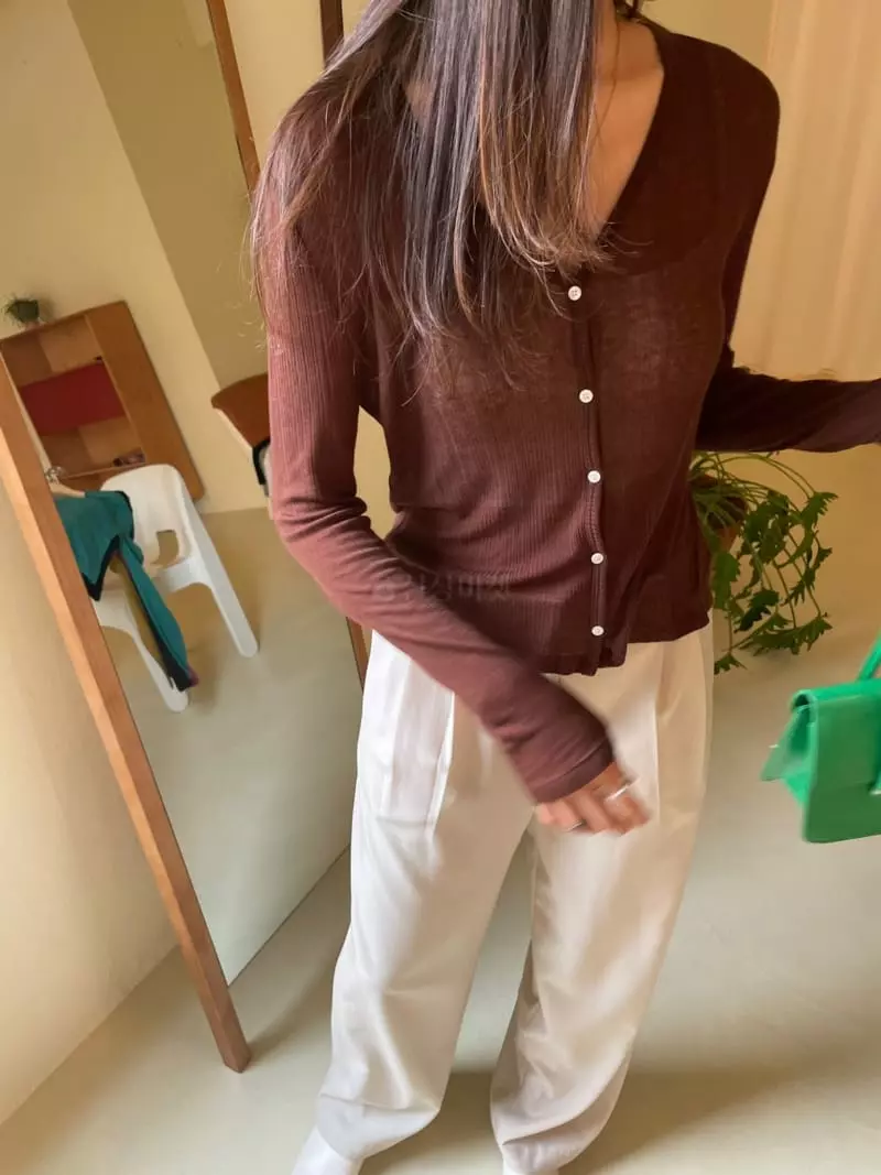 Talktalk - Korean Women Fashion - #vintagekidsstyle - Almond Cardigan