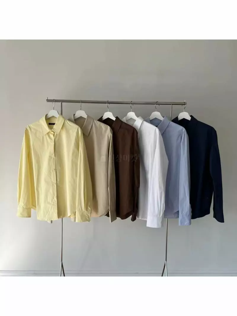 Talktalk - Korean Women Fashion - #momslook - Cotton Shirts - 4