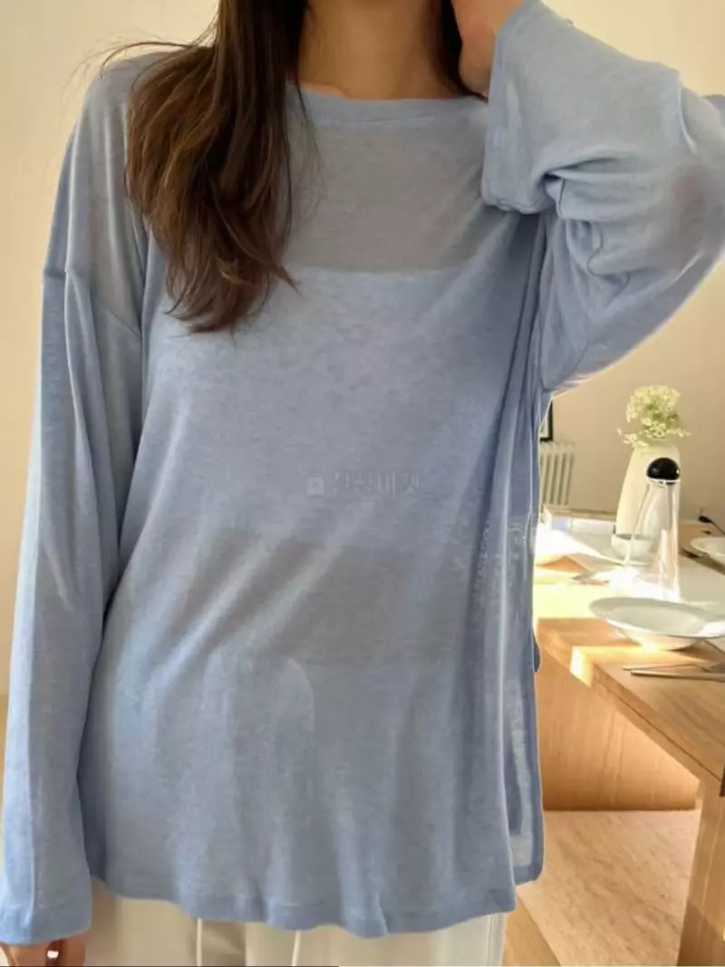 Talktalk - Korean Women Fashion - #momslook - Leve Loose Tee - 4