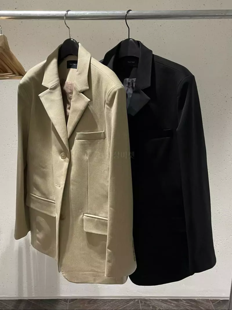 Talktalk - Korean Women Fashion - #momslook - Classic Wool Jacket - 4