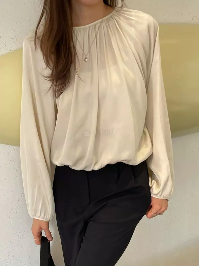 Talktalk - Korean Women Fashion - #womensfashion - Bird Shirring Blouse