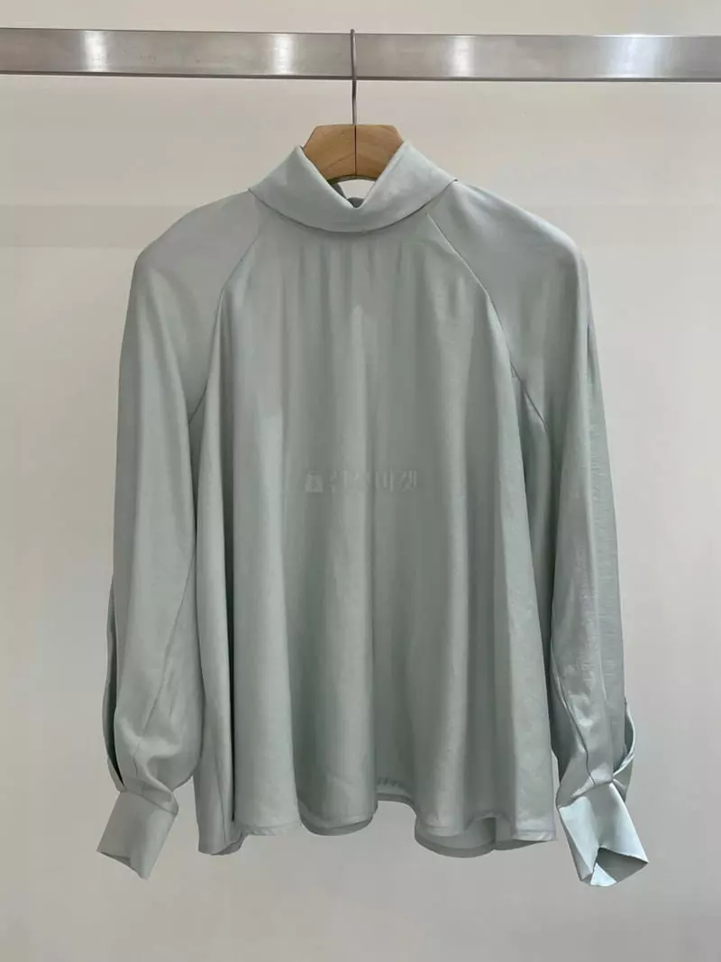 Taste - Korean Women Fashion - #womensfashion - Double Side Via Blouse - 2