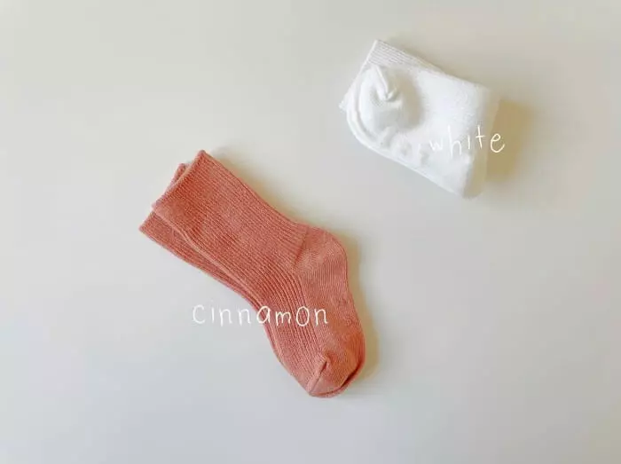 Teamand - Korean Children Fashion - #childofig - Apple Cinnamon Socks [set of 4] - 5