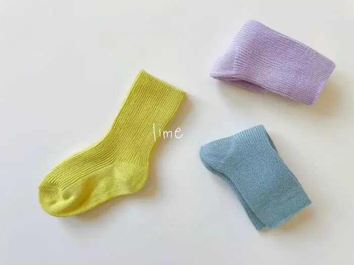 Teamand - Korean Children Fashion - #childofig - Soboro Socks [set of 4] - 3