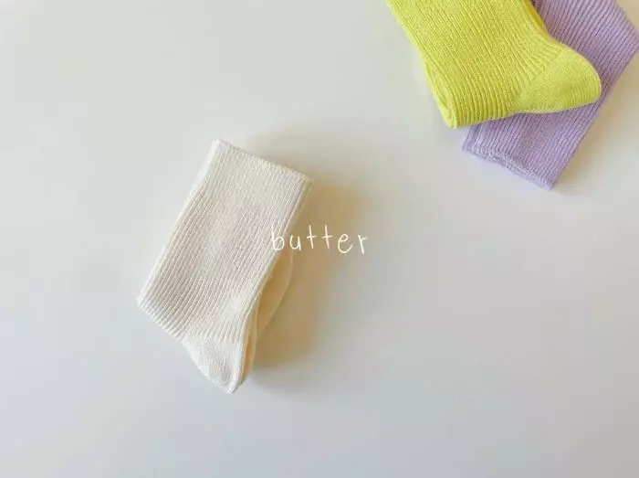 Teamand - Korean Children Fashion - #childofig - Soboro Socks [set of 4] - 4