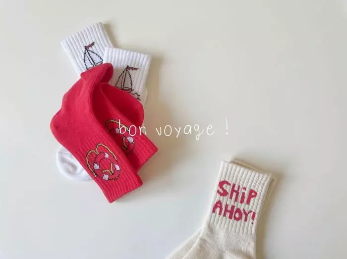 Teamand - Korean Children Fashion - #childofig - Travel Socks [set of 3] - 2