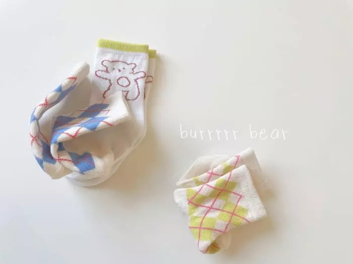 Teamand - Korean Children Fashion - #childofig - Brrr Bear Socks [set of 3]