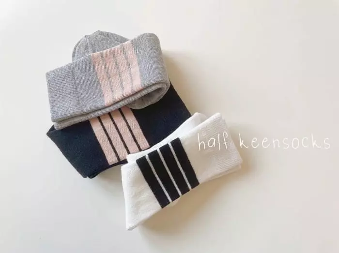 Teamand - Korean Children Fashion - #childofig - Half Knee Socks [set of 3]