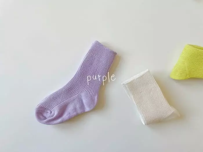Teamand - Korean Children Fashion - #childrensboutique - Soboro Socks [set of 4] - 5