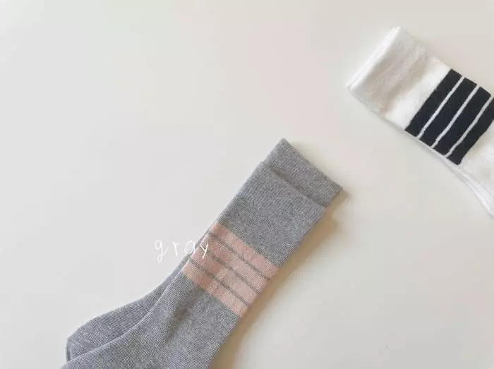 Teamand - Korean Children Fashion - #childrensboutique - Half Knee Socks [set of 3] - 2