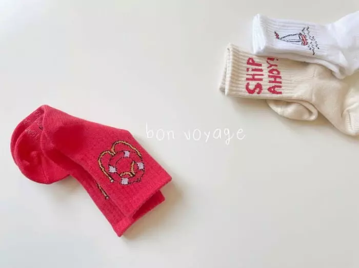 Teamand - Korean Children Fashion - #designkidswear - Travel Socks [set of 3] - 5