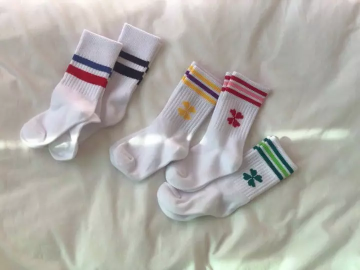 Teamand - Korean Children Fashion - #designkidswear - Crew Socks [set of 5] - 2