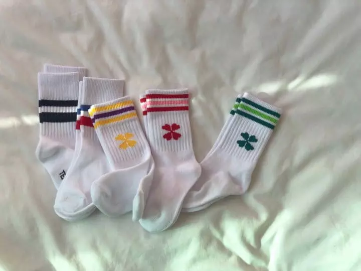 Teamand - Korean Children Fashion - #discoveringself - Crew Socks [set of 5] - 3