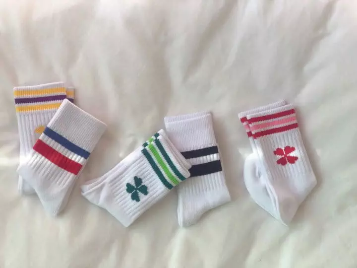 Teamand - Korean Children Fashion - #discoveringself - Crew Socks [set of 5] - 4