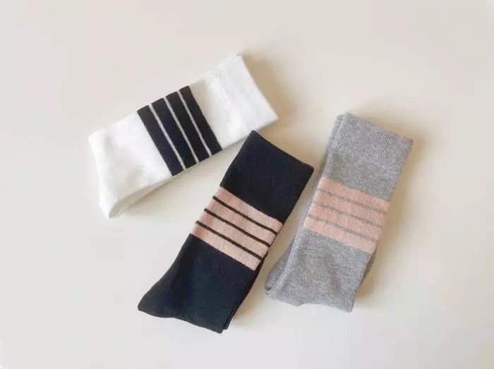 Teamand - Korean Children Fashion - #kidsshorts - Half Knee Socks [set of 3] - 6