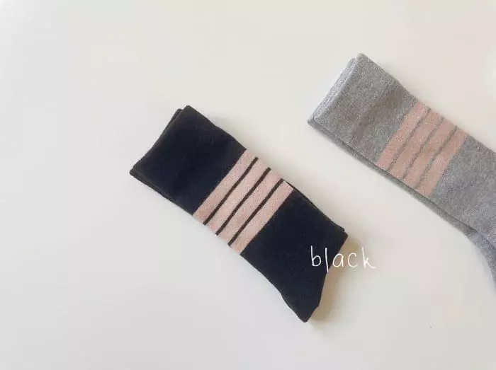 Teamand - Korean Children Fashion - #kidzfashiontrend - Half Knee Socks [set of 3] - 8