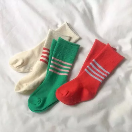 Teamand - Korean Children Fashion - #kidzfashiontrend - Match Knee Socks [set of 3] - 8