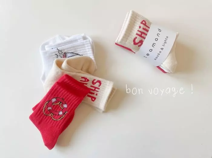 Teamand - Korean Children Fashion - #prettylittlegirls - Travel Socks [set of 3]