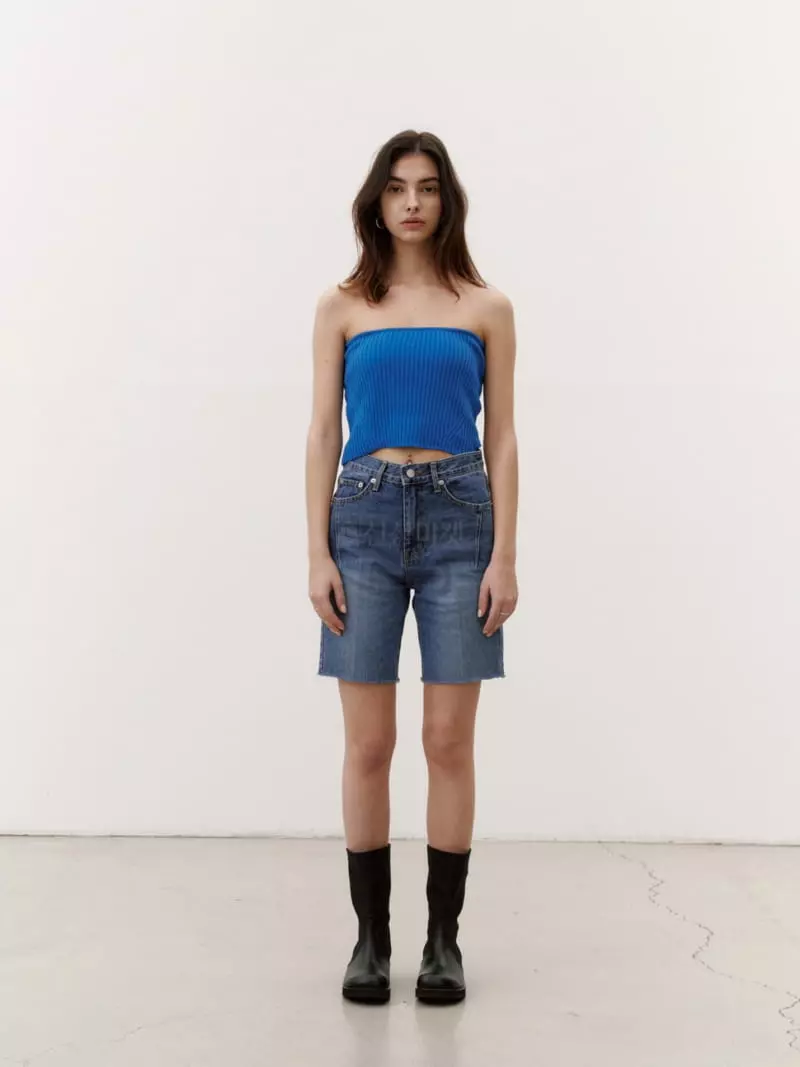 Tempting - Korean Women Fashion - #momslook - Knit Bralette Tee - 3