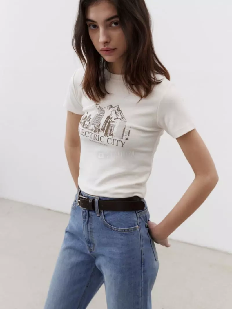 Tempting - Korean Women Fashion - #momslook - City Tee - 2