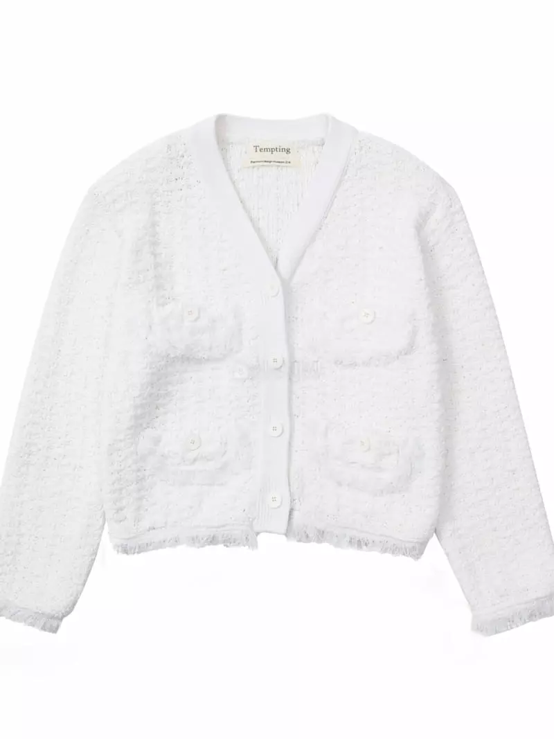 Tempting - Korean Women Fashion - #womensfashion - Tweed Cardigan - 4