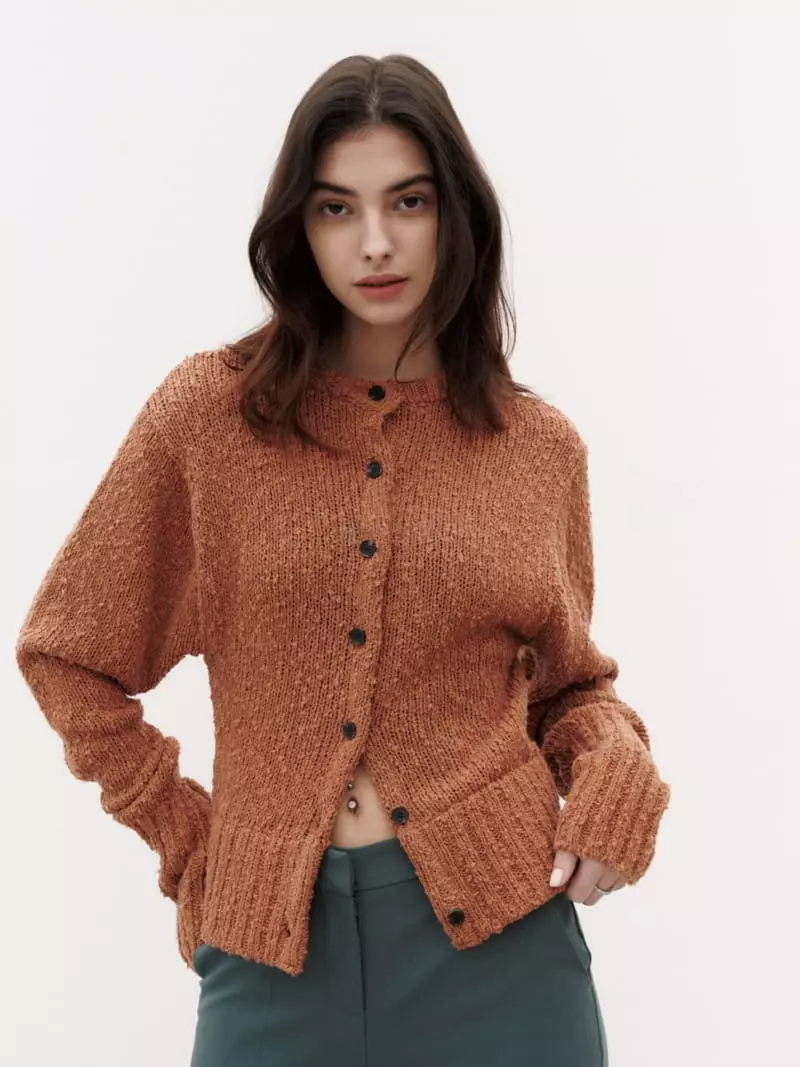 Tempting - Korean Women Fashion - #momslook - Popcorn Knit Tee - 3