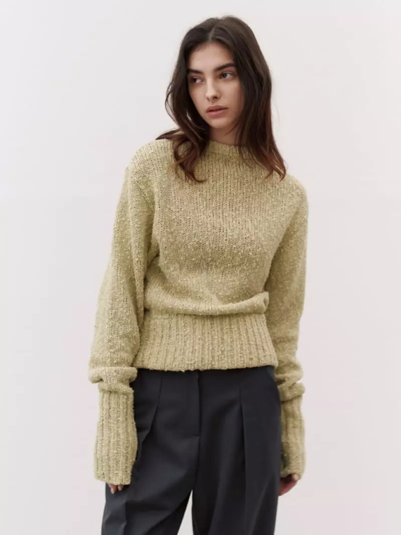Tempting - Korean Women Fashion - #momslook - Popcorn Knit Tee - 4