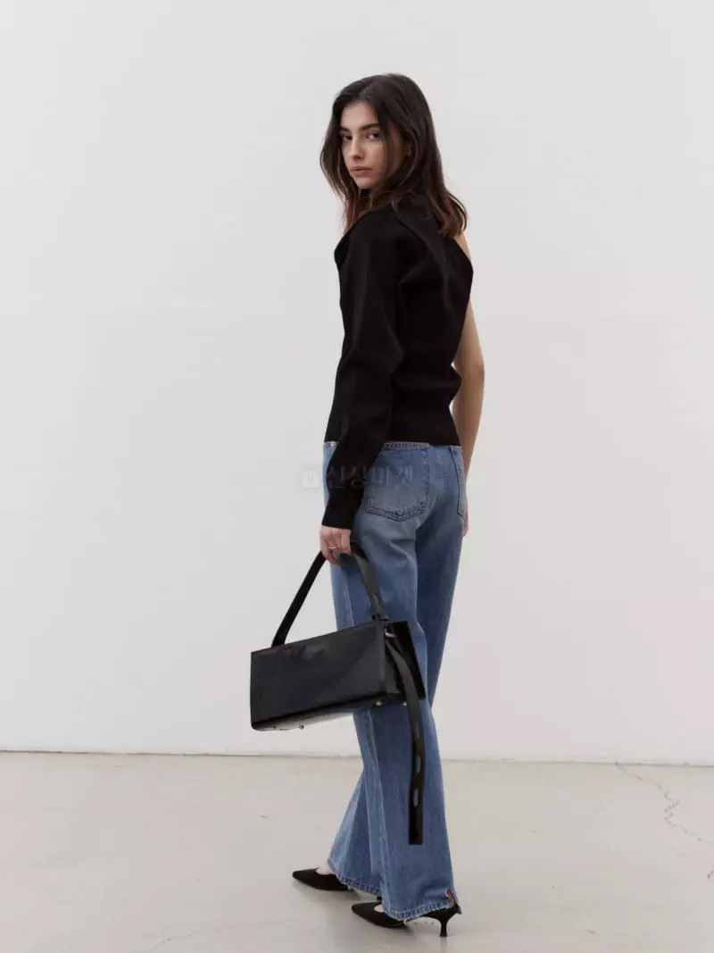 Tempting - Korean Women Fashion - #shopsmall - One Shoulder Knit Tee