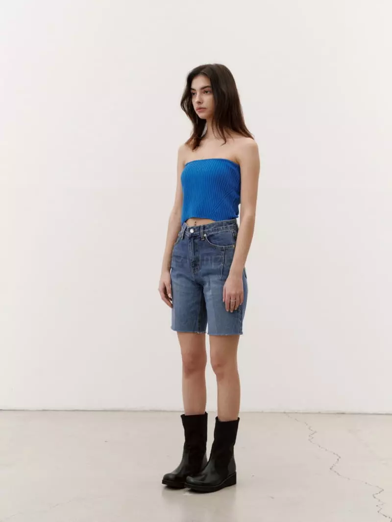 Tempting - Korean Women Fashion - #womensfashion - Knit Bralette Tee - 2