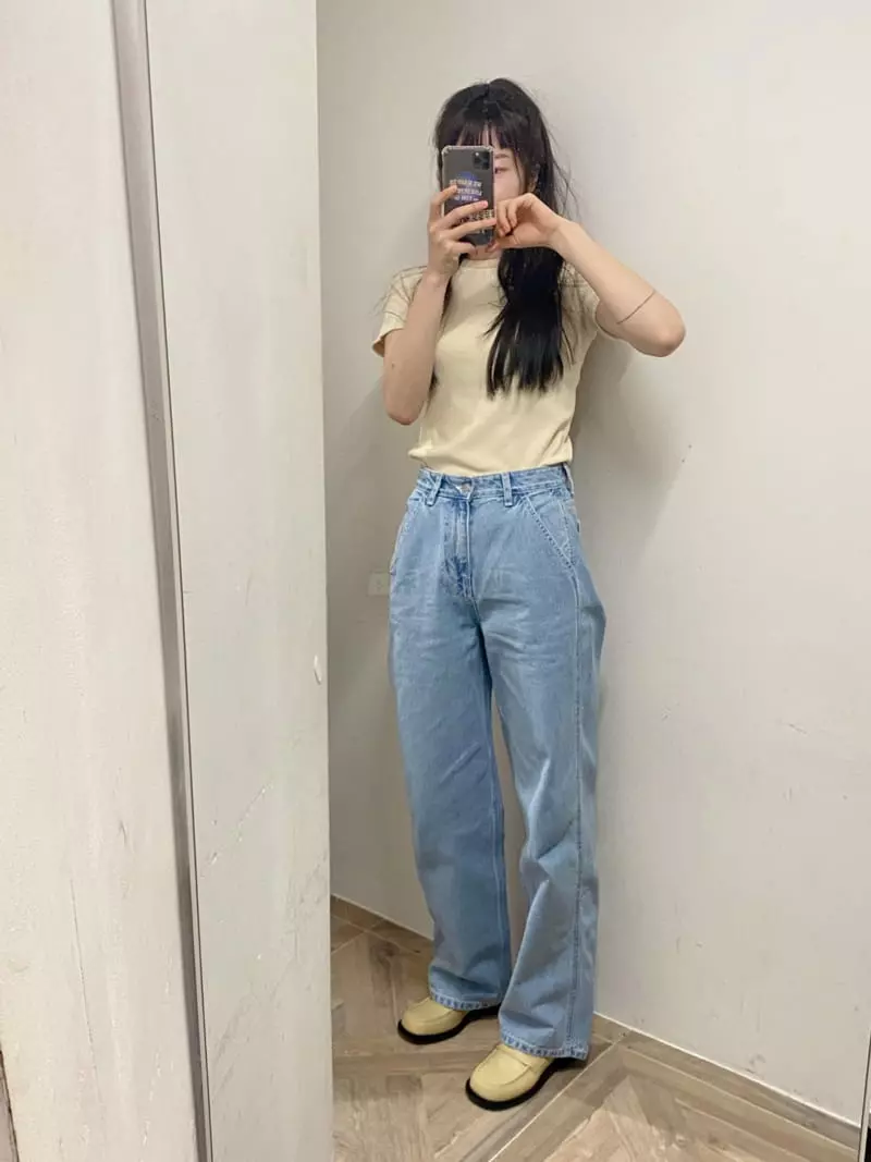 The Edition - Korean Women Fashion - #momslook - Croffle Tee - 2