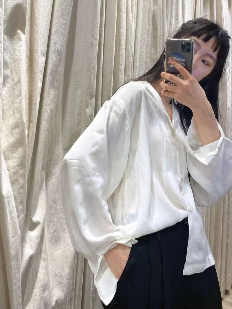 The Edition - Korean Women Fashion - #momslook - Silk Blouse