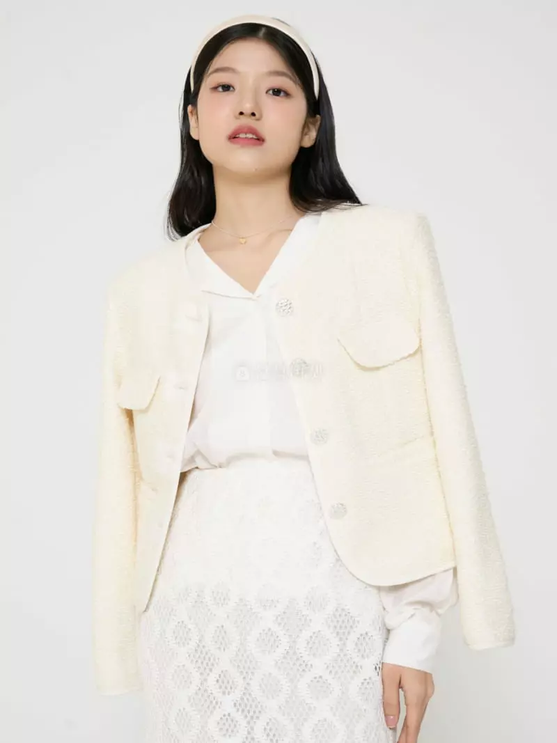 The Edition - Korean Women Fashion - #momslook - Tweed Jacket - 4