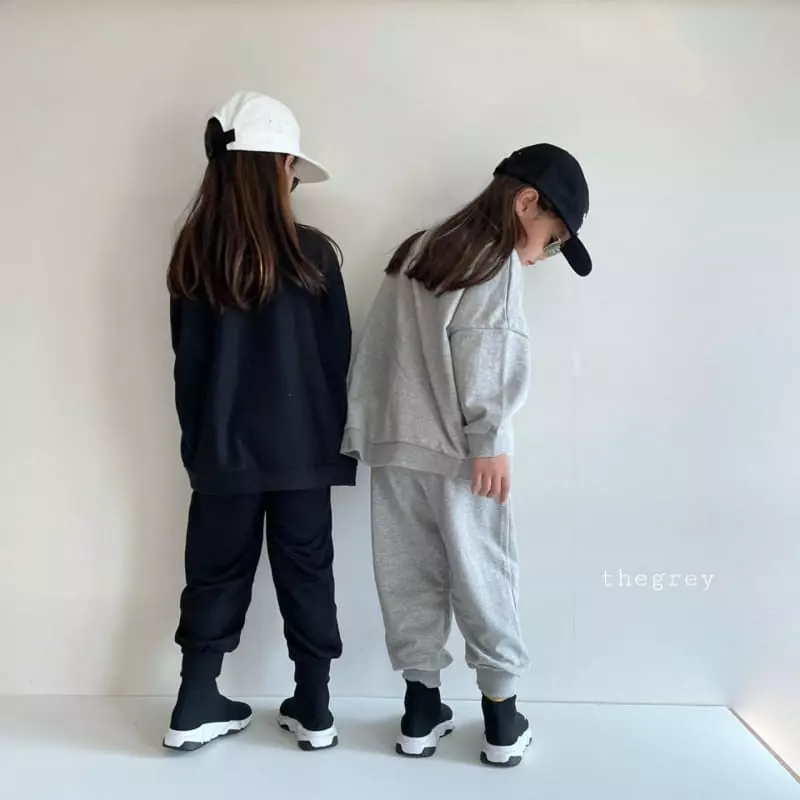 The Grey - Korean Children Fashion - #childofig - Muzi Top Bottom Set - 3