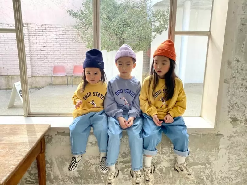 The Grey - Korean Children Fashion - #childofig - Baseball Sweatshirt - 3