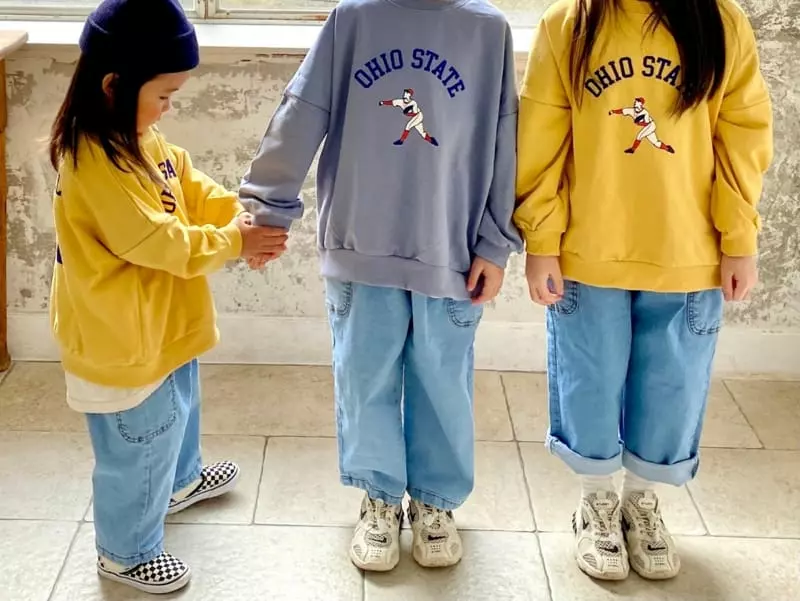 The Grey - Korean Children Fashion - #childofig - Baseball Sweatshirt - 4