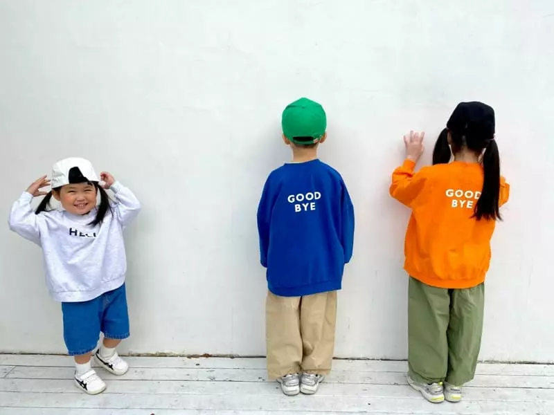The Grey - Korean Children Fashion - #childrensboutique - Hello Bye Sweatshirt - 7