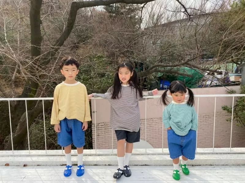The Grey - Korean Children Fashion - #designkidswear - Washing Small Stripes Tee - 7