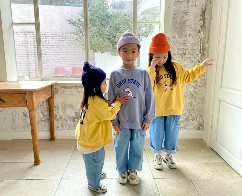 The Grey - Korean Children Fashion - #designkidswear - Baseball Sweatshirt - 6