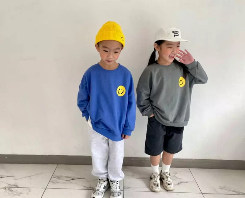 The Grey - Korean Children Fashion - #designkidswear - Smile Sweatshirt - 3