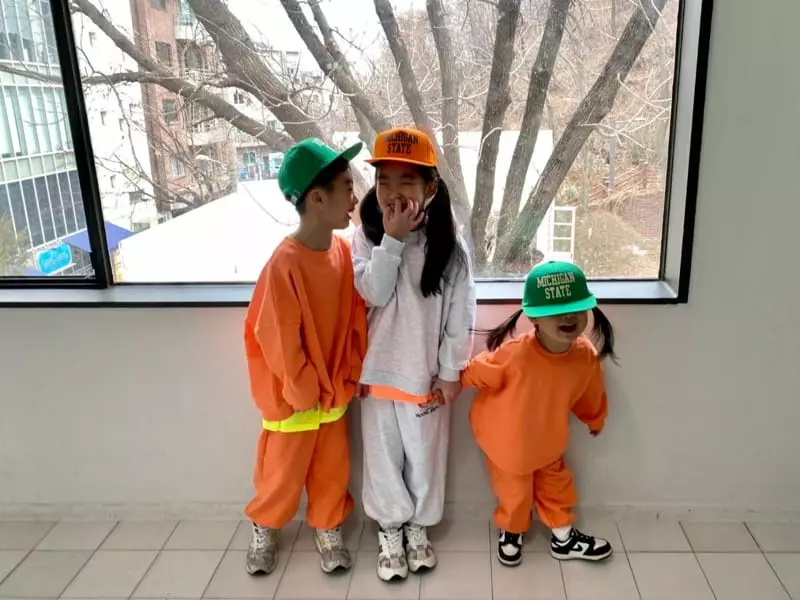 The Grey - Korean Children Fashion - #discoveringself - Smile Top Bottom Set - 5