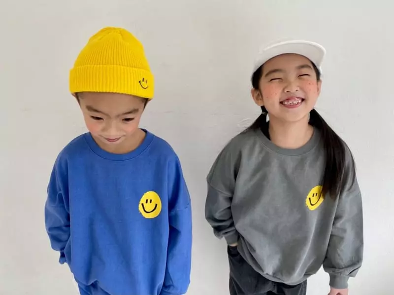 The Grey - Korean Children Fashion - #designkidswear - Smile Sweatshirt - 4