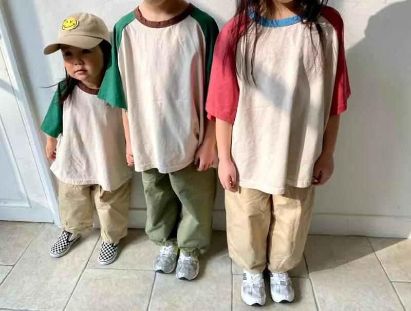 The Grey - Korean Children Fashion - #discoveringself - Raglan Washing Tee - 2