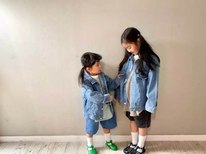 The Grey - Korean Children Fashion - #discoveringself - Original Denim Jacket - 4