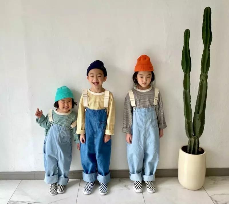 The Grey - Korean Children Fashion - #fashionkids - Washing Small Stripes Tee - 9
