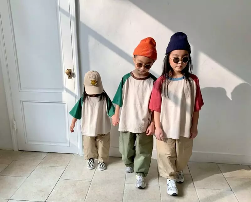 The Grey - Korean Children Fashion - #fashionkids - Raglan Washing Tee - 3