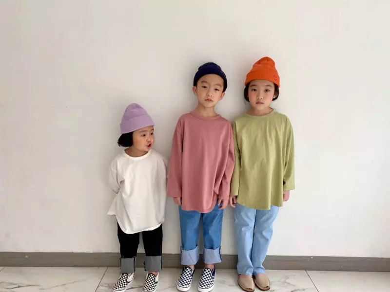 The Grey - Korean Children Fashion - #fashionkids - Washing Loose Tee